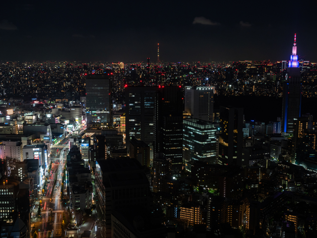 新宿・代々木俯瞰夜景