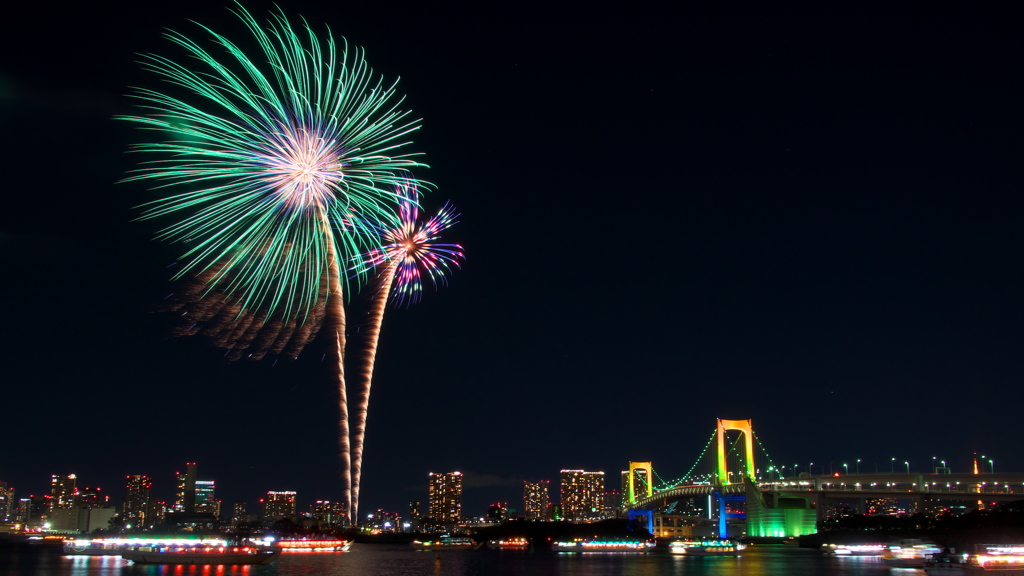 お台場レインボー花火(8)