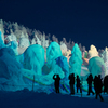 夜の樹氷観光