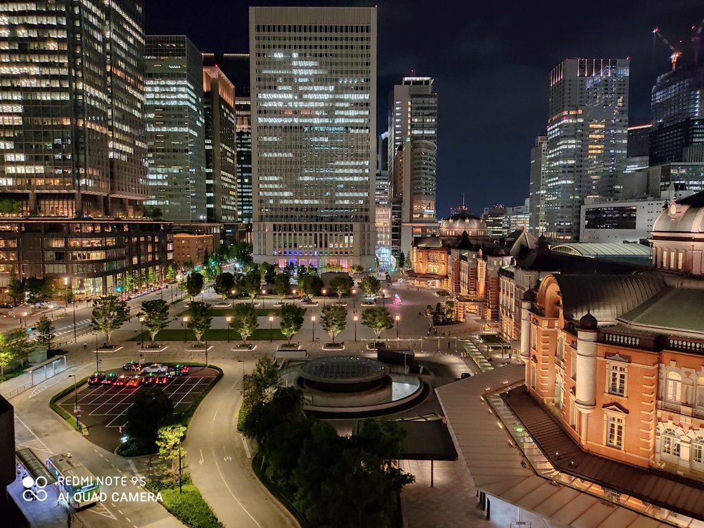 新機材テスト(夜景モード)-東京駅丸の内口夜景