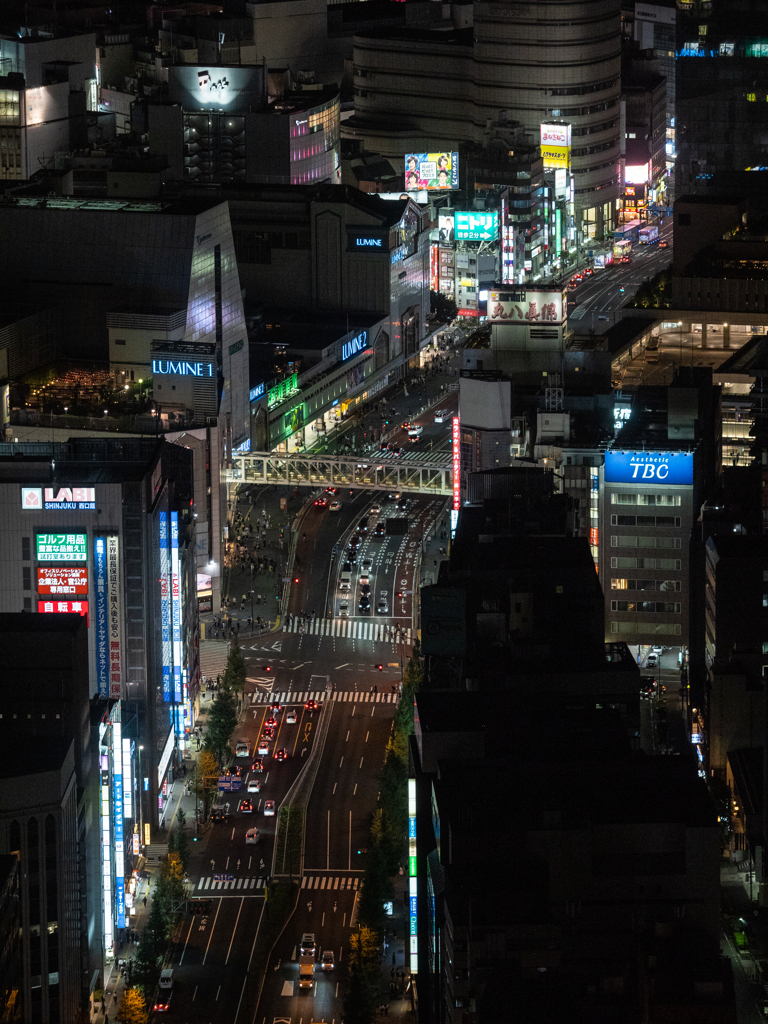 国道20号 甲州街道 俯瞰夜景