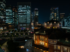東京駅前夜景