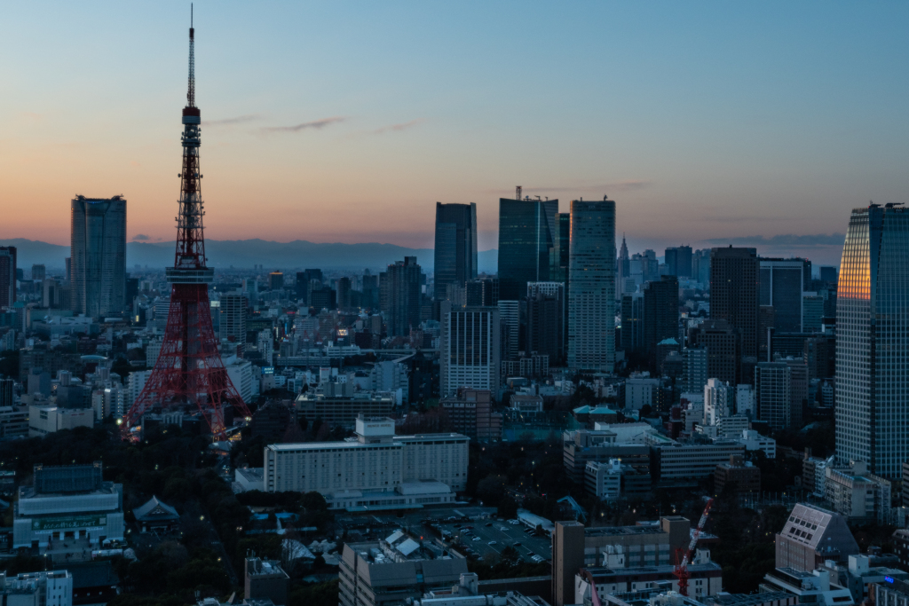 東京夕景 この景色もあと1か月