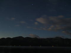 初めての星空撮影(中禅寺湖)