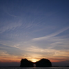 夕暮れの青空