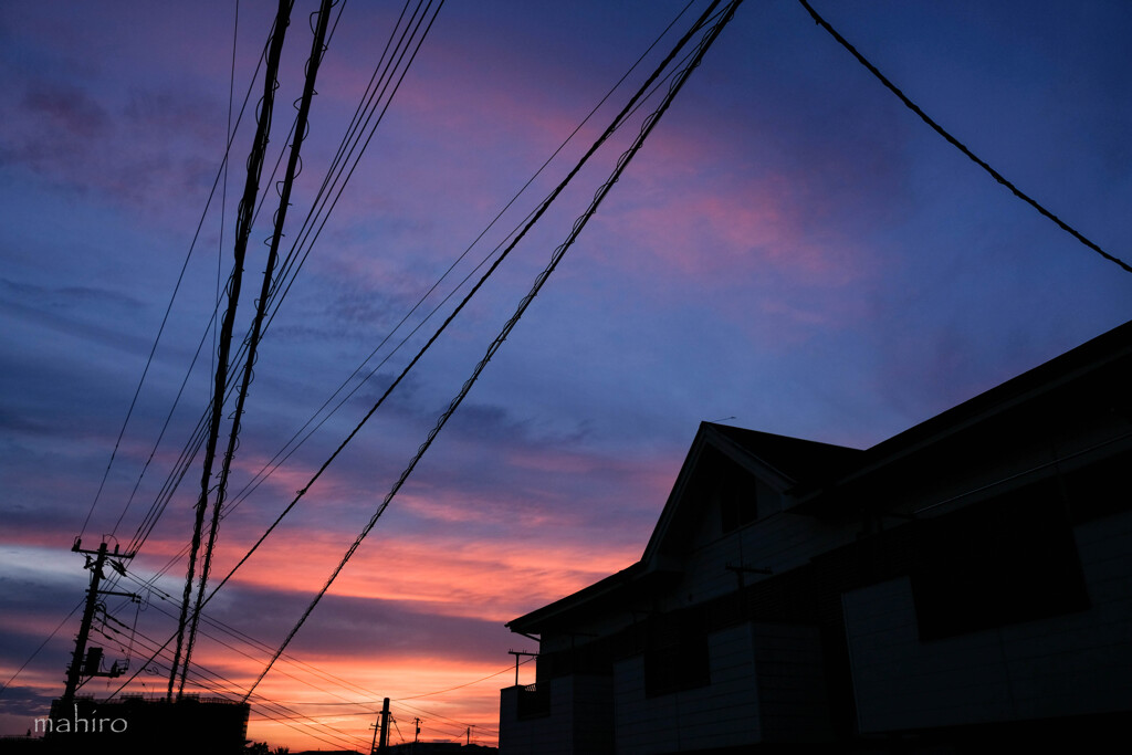 買い出し帰りの空。#1