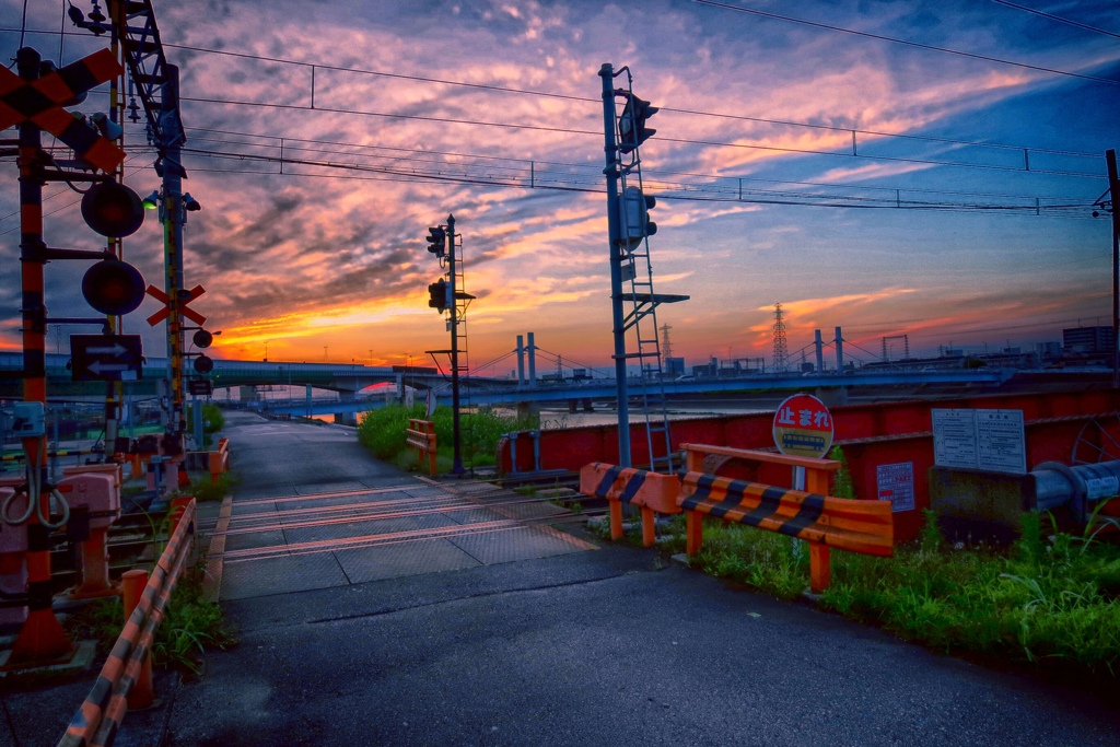 西の空