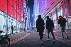In the city 