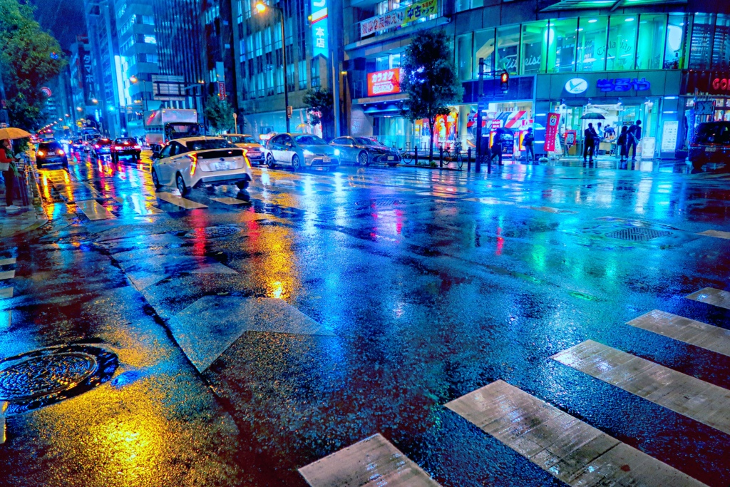 蒼い夜