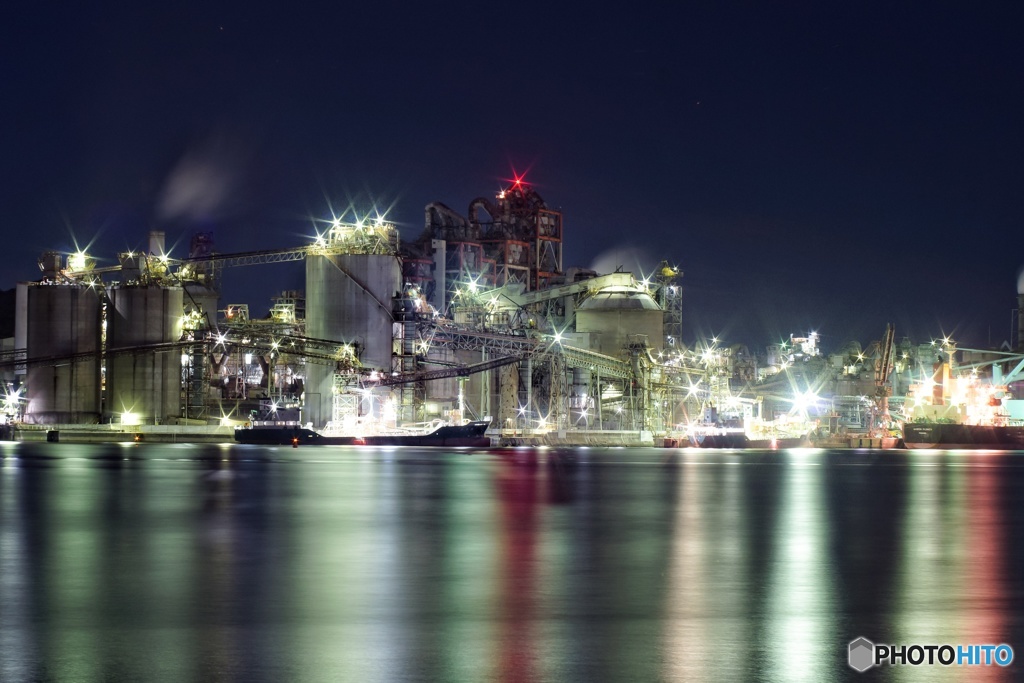 オールドレンズで工場夜景