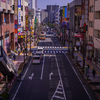 藤沢駅歩道橋からの眼下