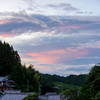 田舎の夕日