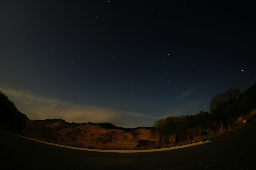 夜のとの峰高原フィッシュアイ