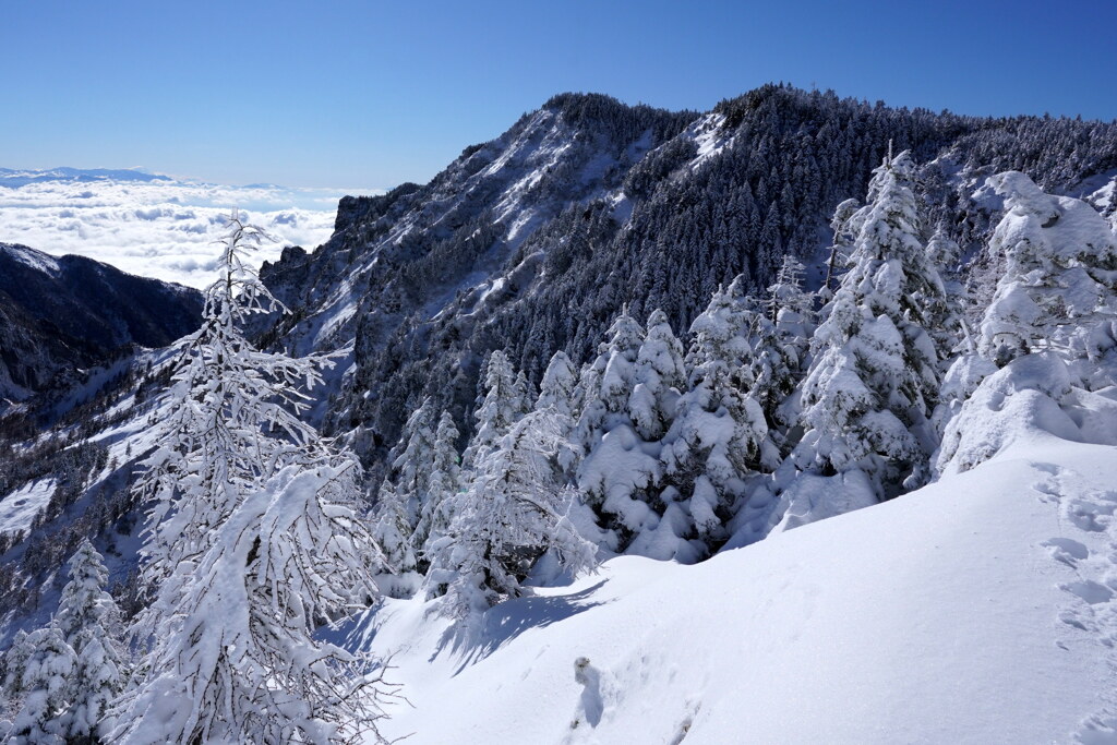 純白の黒斑山