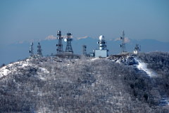 アンテナ群と八ヶ岳