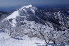 霧氷と剣ヶ峰山