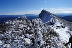 霧氷とトマノ耳