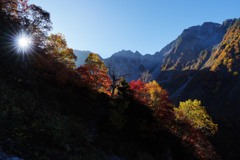 西日輝く谷