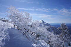 霧氷の武尊山