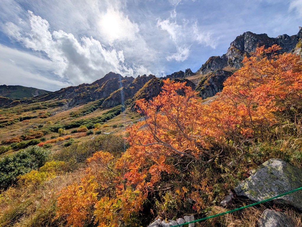 紅葉の木曽駒ケ岳