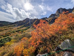 紅葉の木曽駒ケ岳