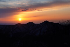 朝焼けの明智平