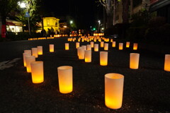 ロウソク灯る燈花会