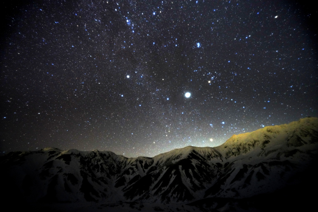 星降る立山三山