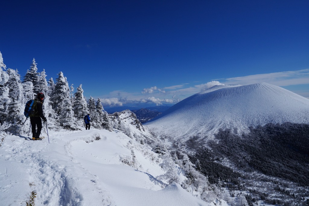 冬の浅間山外輪山