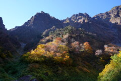光差す岩稜