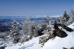 白銀のアルプスと