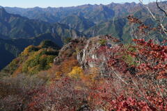 秋の三ツ岩岳展望