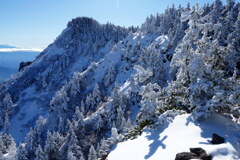 雪景色の黒斑山