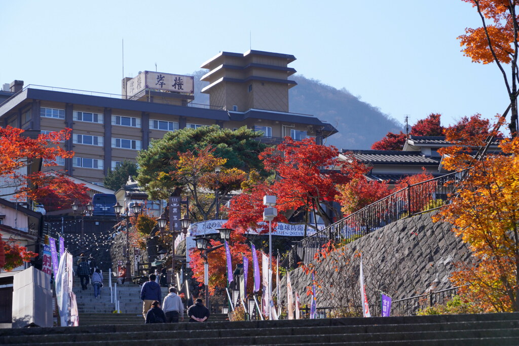 紅葉の伊香保石段