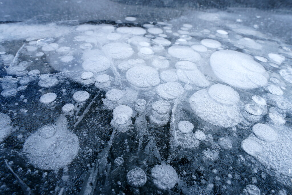 氷の泡