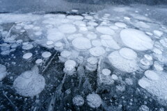 氷の泡