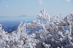筑波山と萌え雪