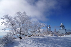 雪化粧のアンテナ群