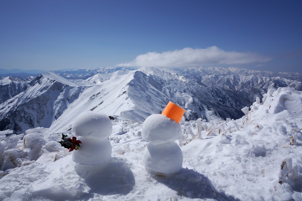 雪山の微笑み