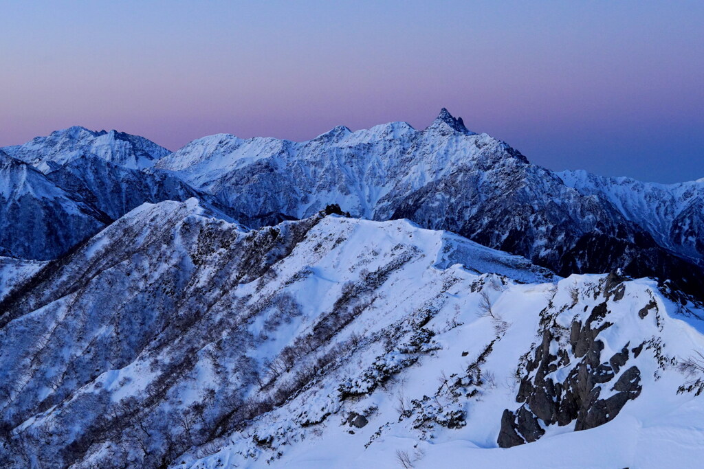 ビーナスベルトと槍ヶ岳