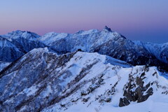 ビーナスベルトと槍ヶ岳