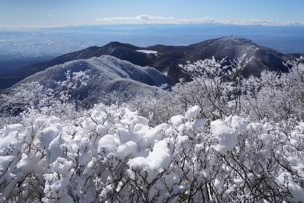 綿雪の赤城山