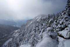 雪の黒斑山