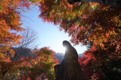 光差す船尾像