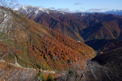三段紅葉の大展望