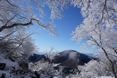 霧氷の先に
