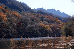 晩秋の妙義湖