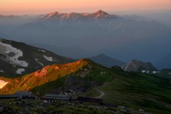 朝焼けの3000峰