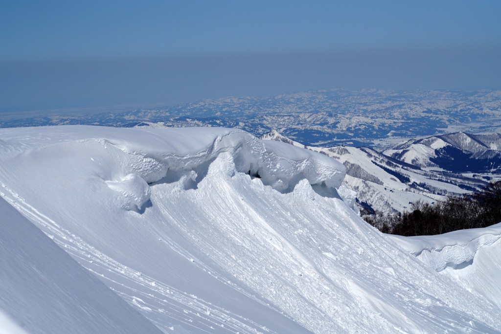 雪の波乗り