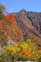 紅葉映える谷川